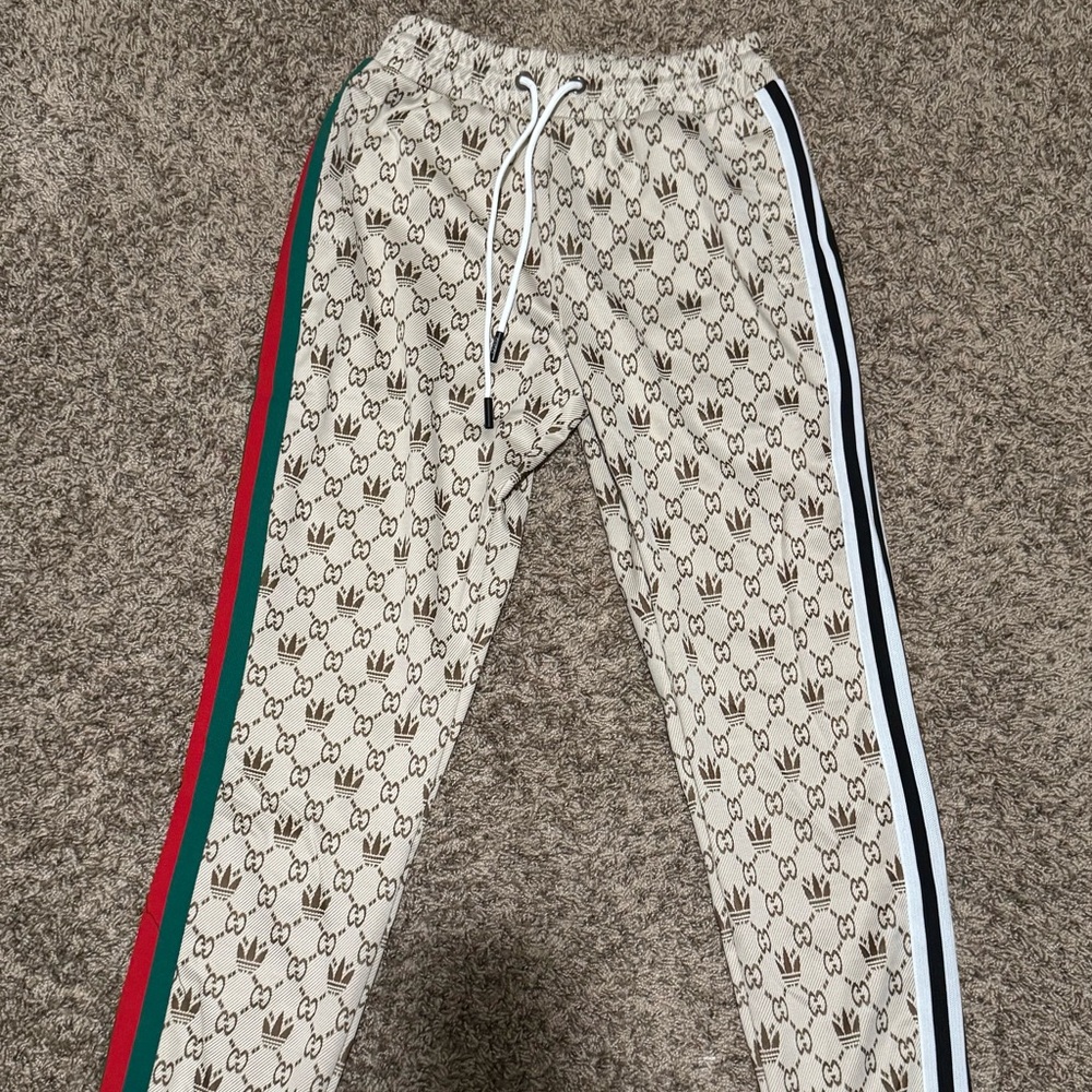 Gucci x Adidas Monogram Sweatpants